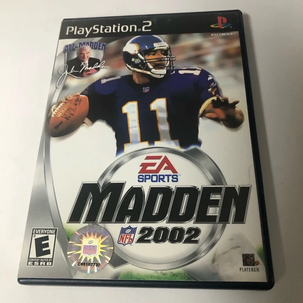 Madden NFL 2002 Video Game (Sony PlayStation 2, 2001) PS2 With Manual